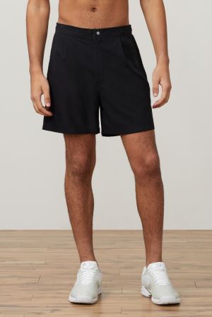 FILA Fundamental Santoro Shorts Black,Mens Tennis | CA.SYHKNP981